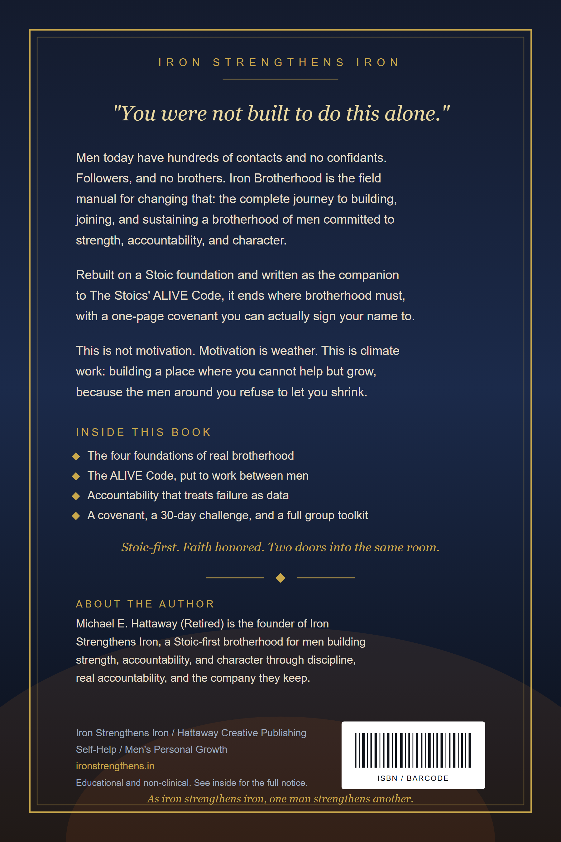 Iron Brotherhood back cover